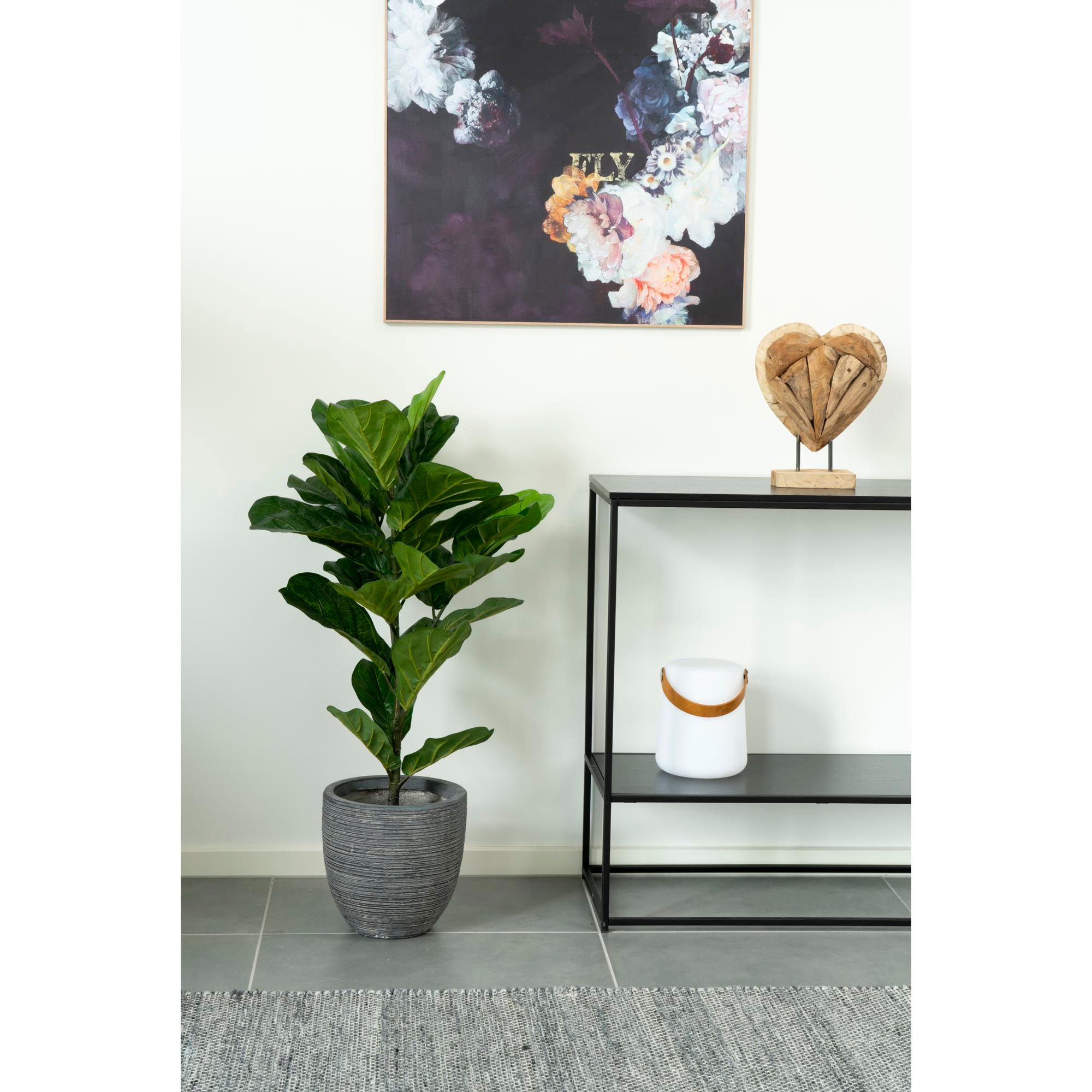 Geigenpfeige – Künstliche Pflanze, grün, H:100 cm